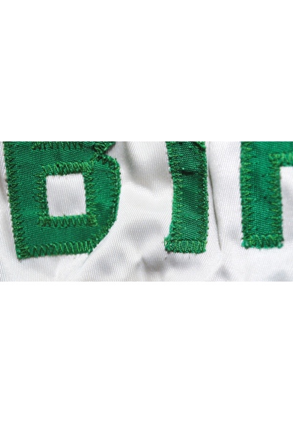 Lot Detail - 1989-90 Larry Bird Game Worn Boston Celtics Home White Warm Up  Jacket (Meza LOA)