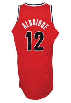 10/31/2012 LaMarcus Aldridge Portland Trail Blazers Season Opener Game-Used Home Jersey (NBA LOA • Built-In Mic Pocket • 19-Point Performance)