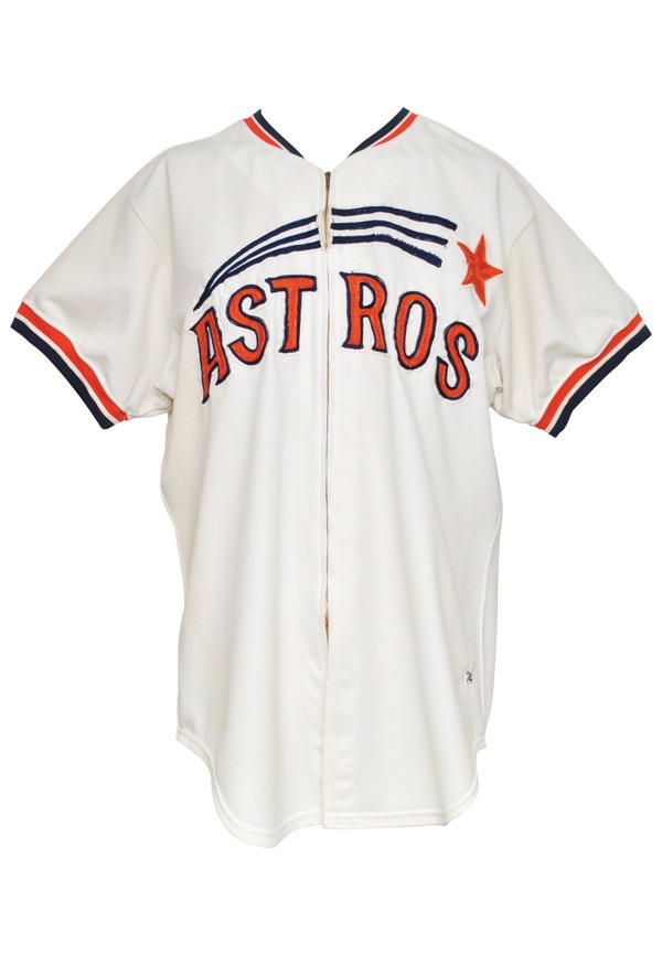 Lot Detail - 1974 J.R. Richard Houston Astros Game-Used Shooting Stars Home  Jersey