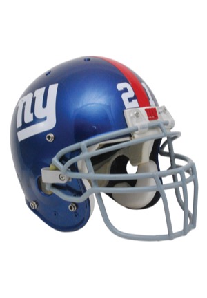 Circa 2000 Tiki Barber New York Giants Game-Used Helmet