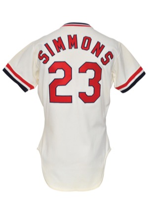 1980 Ted Simmons St. Louis Cardinals Game-Used Home Jersey (Silver Slugger Season)