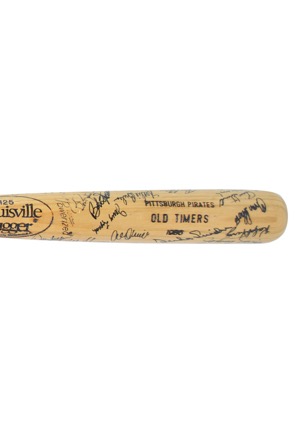 1986 Pittsburgh Pirates Old Timers Day Multi-Signed Bat (JSA • 30 Sigs & 5 HoFers)