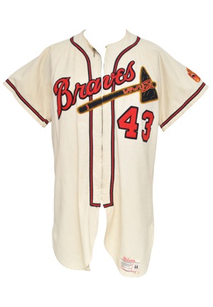 1958 Wes Covington Milwaukee Braves Game-Used Home Flannel Jersey