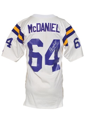 1992 Randall McDaniel Minnesota Vikings Team-Issued & Autographed Road Jersey (JSA)