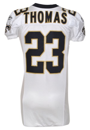 2011 Pierre Thomas New Orleans Saints Game-Used Road Jersey (Team LOA • Repairs)