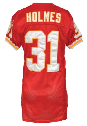 2003 Priest Holmes Kansas City Chiefs Game-Used Home Jersey (Team COA • Numerous Repairs)