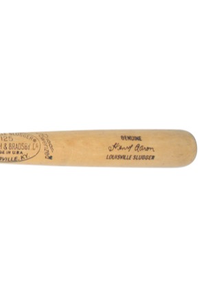 1975 Hank Aaron Milwaukee Brewers Game-Used Bat (PSA/DNA)