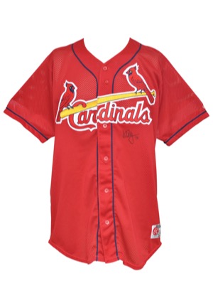 1999 Mark McGwire St. Louis Cardinals Team-Issued BP Jersey (JSA • Assistant GM LOA)