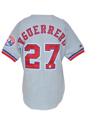 1999 Vladimir Guerrero Montreal Expos Game-Used & Autographed Road Uniform & Cap (3)(JSA • MLB Hologram)