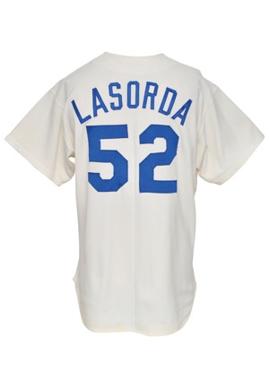1973 Tommy Lasorda Los Angeles Dodgers Coaches Worn Home Jersey