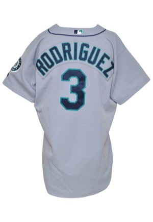 2000 Alex Rodriguez Seattle Mariners Game-Used Road Jersey