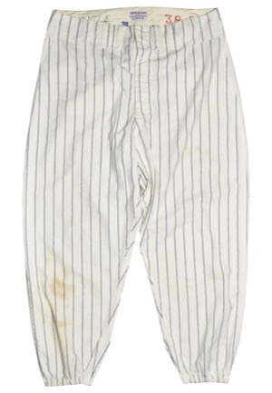 1959 New York Yankees Game-Used Home Pinstripe Flannel Pants