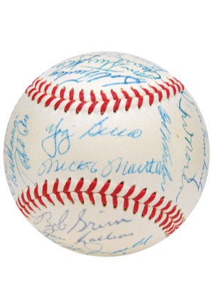 High-Grade 1955 New York Yankees Team-Signed OAL Baseball (JSA • AL Championship Season • Loaded)