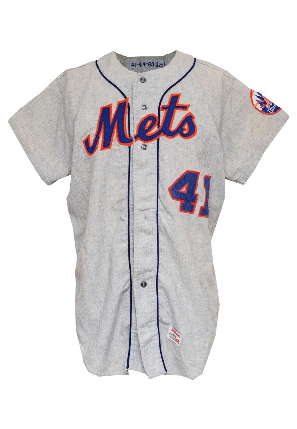 Lot Detail - 1969 Tom Seaver New York Mets Game-Used Road Flannel Jersey  (25-Wins • Cy Young & Championship Season • Exceedingly Rare)