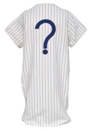 Max Patkins New York Yankees "Clown Prince of Baseball" Home Pinstripe Flannel Jersey (Rare)