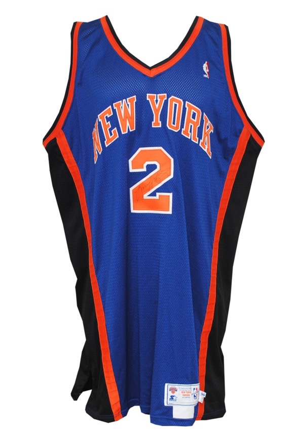 Lot Detail - 1996-97 Larry Johnson Game Worn New York Knicks Jersey (MEARS  LOA)