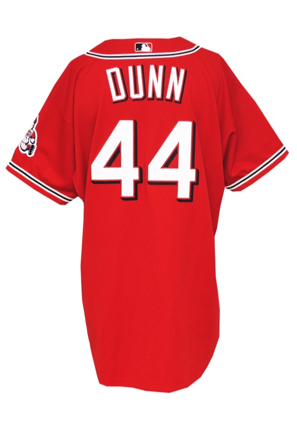 Lot Detail - Early 2000s Adam Dunn Cincinnati Reds Game-Used Red Alternate  Jersey