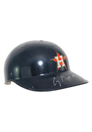 1991 Craig Biggio Houston Astros Game-Used Pants with Game-Used & Autographed Catchers Helmet (2)(JSA)