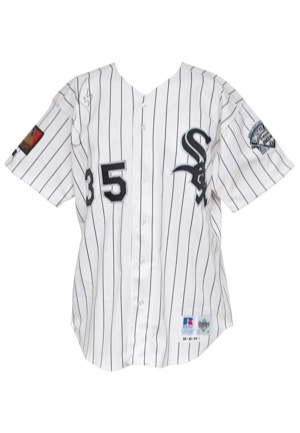1994 Frank Thomas Chicago White Sox Game-Used & Autographed Home Uniform (2)(JSA • AL MVP Season)