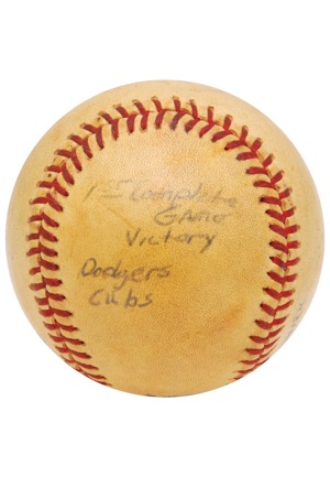Orel Hershiser Los Angeles Dodgers Milestone Game-Used Baseballs (3)(Hershiser LOA)
