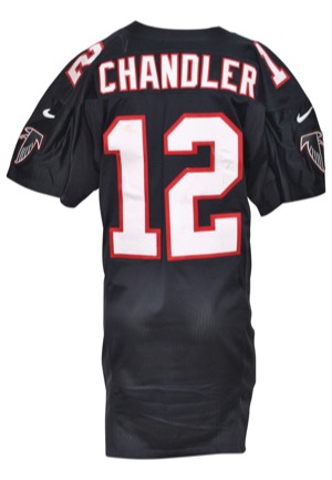 2000 Chris Chandler Atlanta Falcons Game-Used Home Jersey