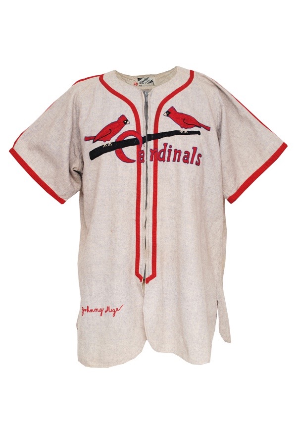 Lot Detail - 1940 Johnny Mize St. Louis Cardinals Game-Used Road Flannel  Uniform (2)(N.L. Leader In HRs & RBI Season • Exceedingly Rare)