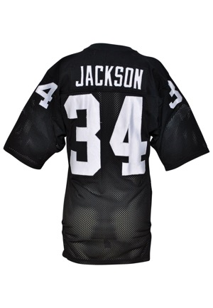 Late 1980s Bo Jackson Los Angeles Raiders Game-Used Home Jersey