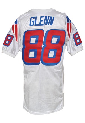 1997 Terry Glenn New England Patriots Game-Used Road Jersey (Repairs • Team Stamp)
