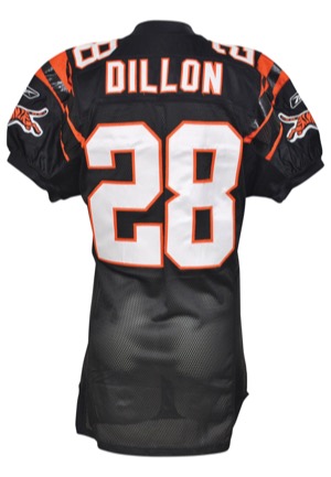 2001 Corey Dillon Cincinnati Bengals Game-Used Home Jersey