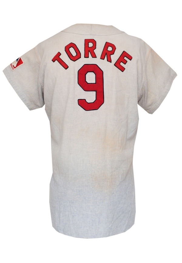Lot Detail - 1969 Joe Torre St. Louis Cardinals Game-Used Road Flannel  Jersey