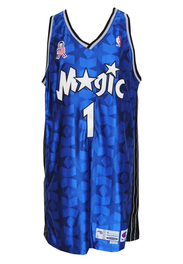 Tracy McGrady Autographed Orlando Magic TB '00-'01 Blue L Jersey