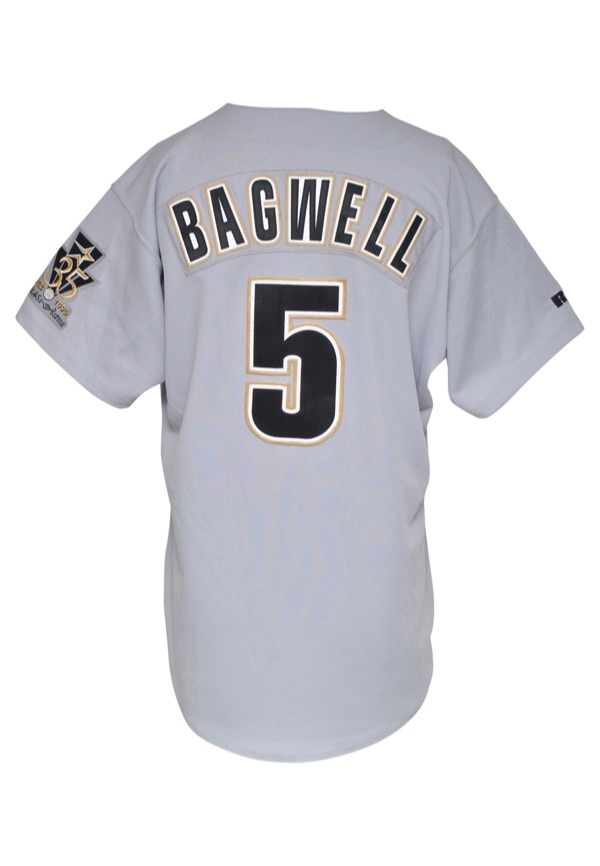 Lot Detail - 1996 Jeff Bagwell Houston Astros Game-Used Road Jersey