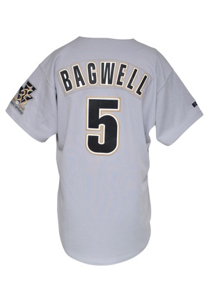 1996 Jeff Bagwell Houston Astros Game-Used Road Jersey