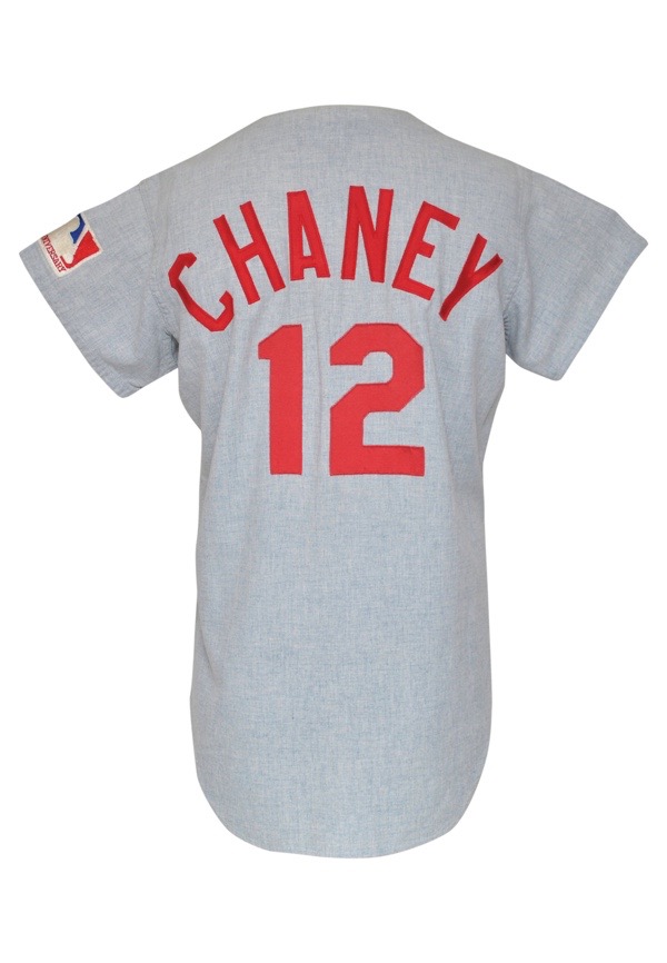Lot Detail - 1969 Daryl Chaney Cincinnati Reds Game-Used & Autographed Road  Flannel Jersey (JSA)