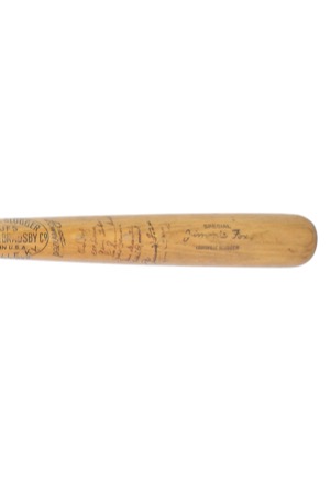 1940 Boston Red Sox Team-Signed Jimmie Foxx Bat (Full JSA • PSA/DNA)