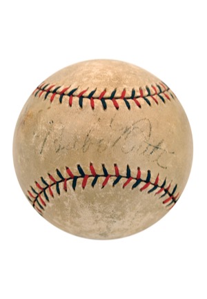 Babe Ruth & Lou Gehrig Autographed Baseball (Full JSA LOA)