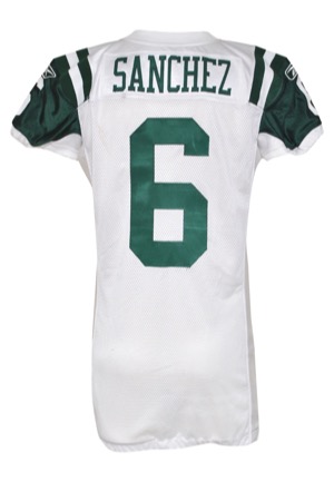 12/6/2010 Mark Sanchez New York Jets Game-Used Road Jersey