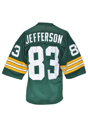 Early 1980s John Jefferson Green Bay Packers Game-Used Home Jersey (Repairs)