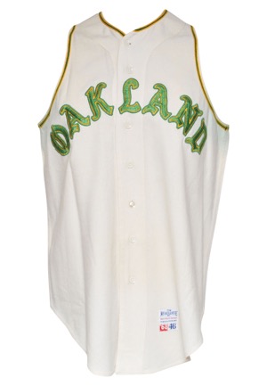 1968 Jim Pagliaroni Oakland Athletics Game-Used Home Flannel Vest (One Year Style)