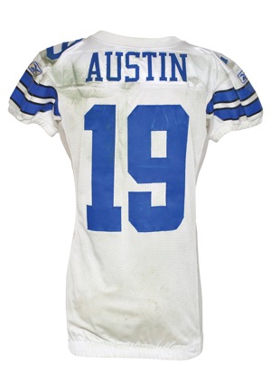 2010 Miles Austin Dallas Cowboys Game-Used White Jersey (Unwashed)