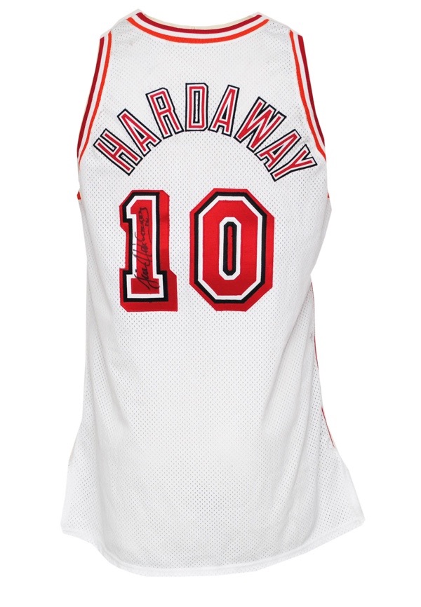Lot Detail - 1998-99 Tim Hardaway Miami Heat Game-Used & Autographed Home  Jersey (JSA)