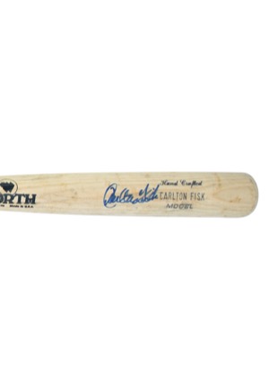 Carlton Fisk Game-Used & Autographed Bat (JSA • PSA/DNA)
