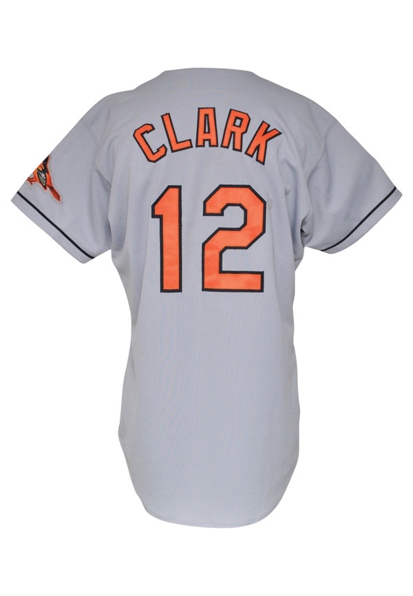 Lot Detail - 1999 Will Clark Baltimore Orioles Game-Used Road Jersey (Cal  Ripken Sr. Memorial #7)
