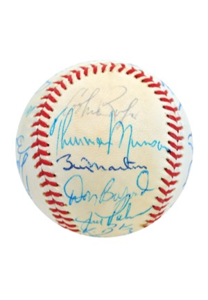 1971 American League All-Stars Team-Signed Baseball (JSA • 26 Sigs with Munson)