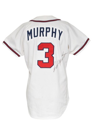 1987 Dale Murphy Atlanta Braves Game-Used & Autographed Home Jersey (JSA)