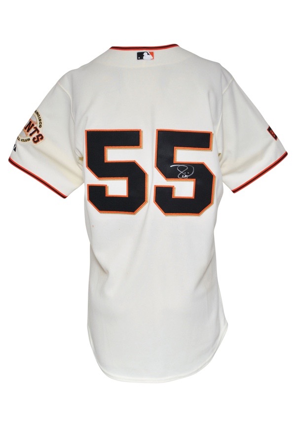 Lot Detail - 2009 Tim Lincecum San Francisco Giants Game-Used & Autographed  Home Jersey (JSA • Cy Young Season • Burns Memorial Patch)