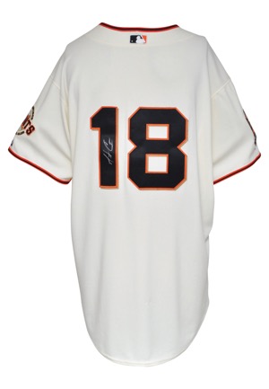 2008 Matt Cain San Francisco Giants Game-Used & Autographed Home Jersey (JSA)