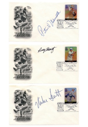 Autographed Cuts & First Day Covers Baseball Collection (34)(JSA)