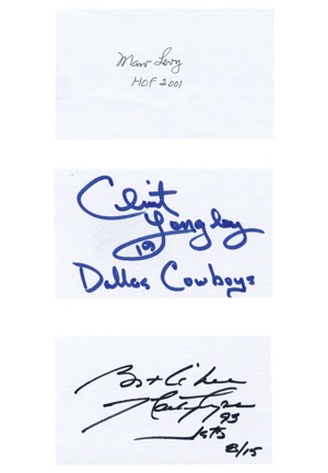 Autographed Cuts & First Day Covers Football Collection (61)(JSA)