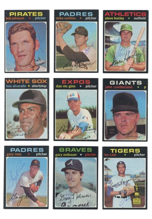 1971 Topps Autographed Baseball Card Collection (234)(JSA)